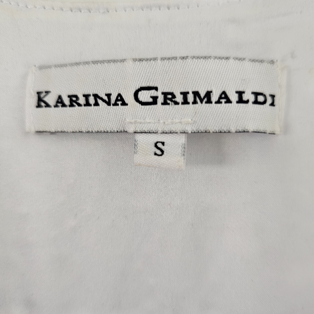 Karina Grimaldi Alba Eyelet Midi Dress Sky Blue Size S Summer Wedding Guest - Picture 7 of 16